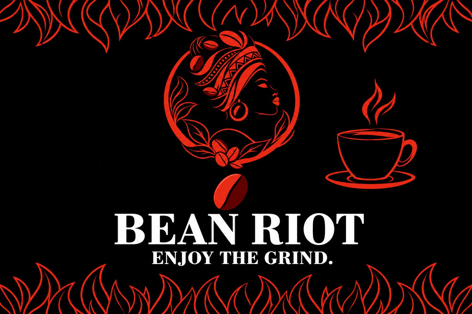 Bean Riot Coffee. Enjoy the grind.